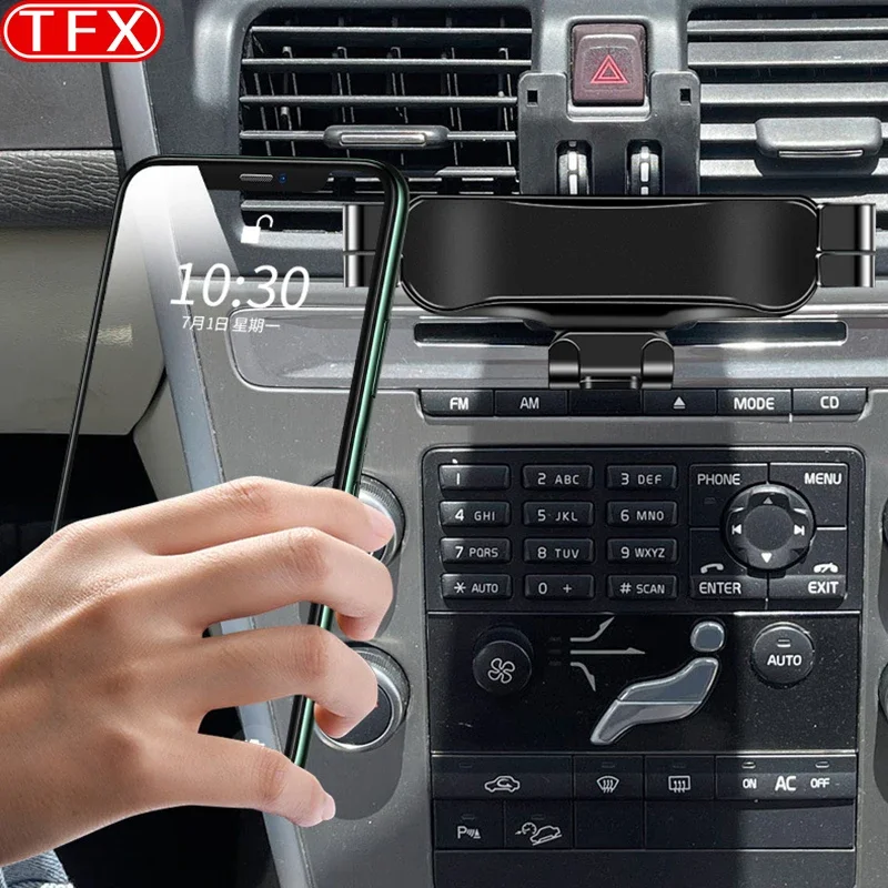 Car Styling Mobile Phone Holder Air Vent Mount Gravity Bracket Stand Auto Modified Accessories For Volvo XC60 2009 -