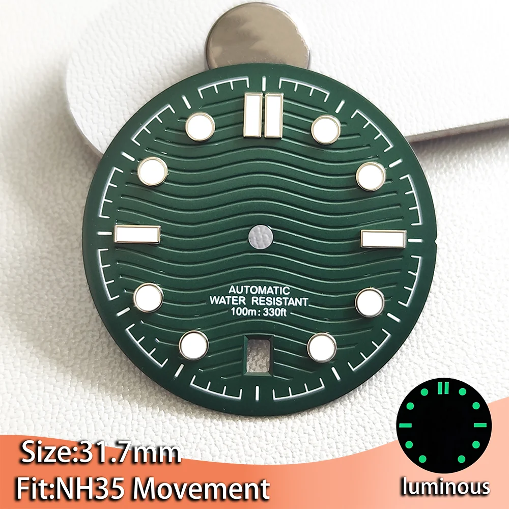 Green C3 Luminous Watch Dial Hands for Automatic Movement Men's Watches Replacement Accessory