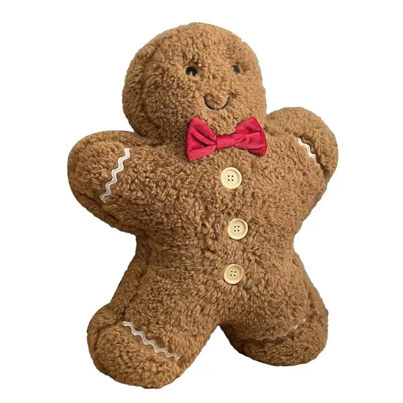 

Christmas Gingerbread Man Pillow Cute And Adorable Plush Pillow Stuffed Animal Biscuit Man Soft Throw Pillows Cute Gingerbread
