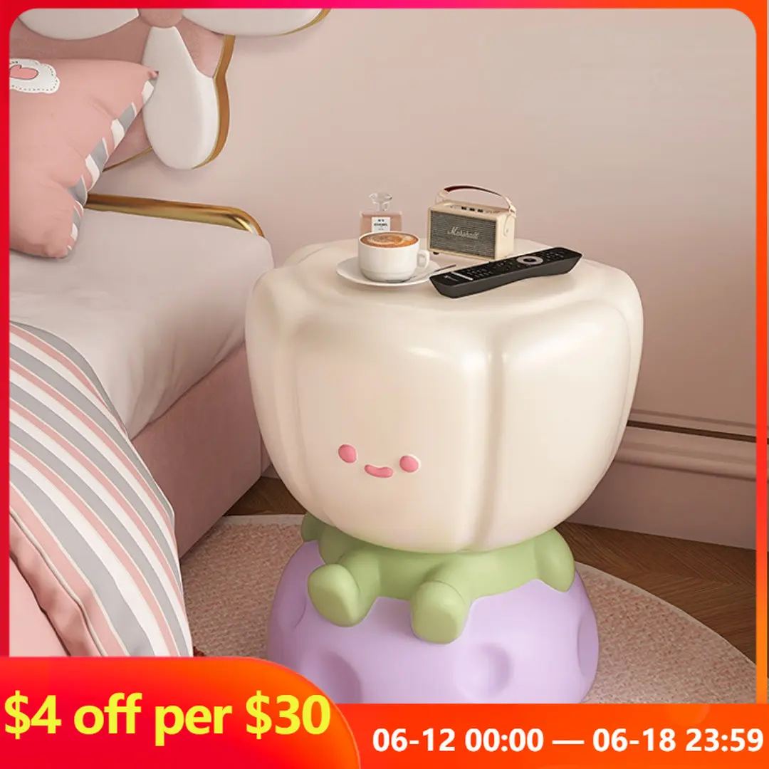 Room Decor Cheese Tulip Flower Side Table Creative Coffee Tables