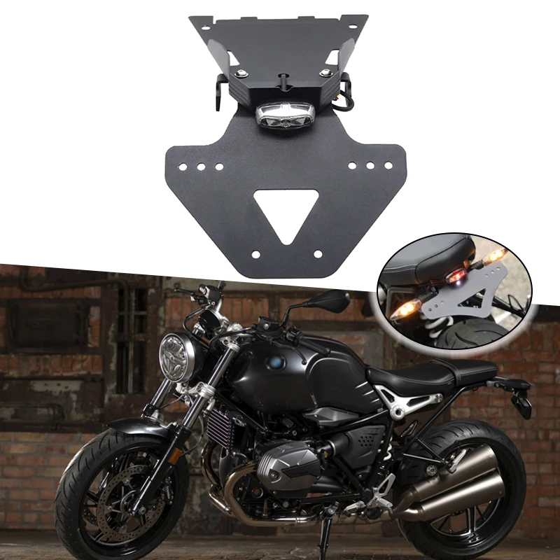 Per Bmw R Ninet R9 T Pure Scrambler Racer 2014-2021 Tail Tidy Fender Eliminator Staffa Porta Targa Posteriore Luce A Led