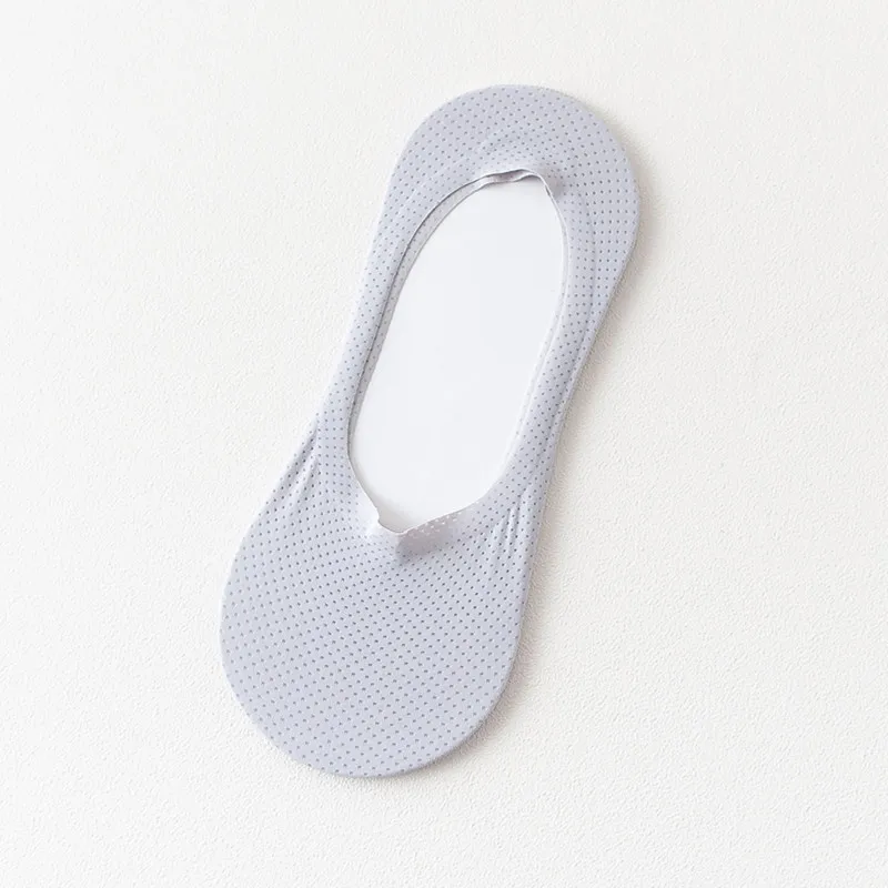 

1 Pair Men Breathable Ice Silk Socks Low Cut Liner Non Slip Thin Invisible Sports Socks