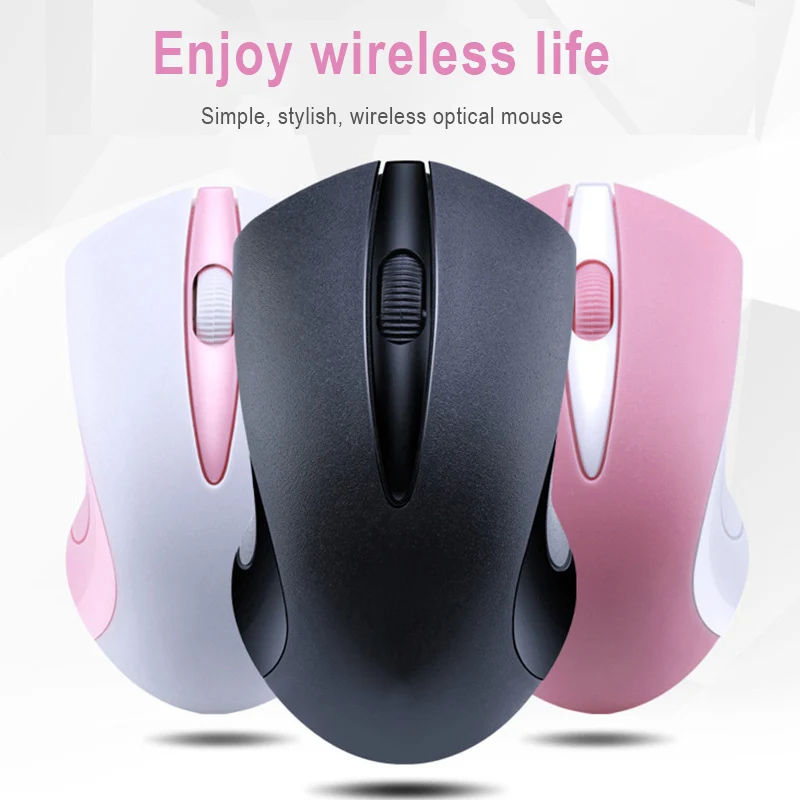 

Minimalist Office Games Ergonomics 2.4G Wireless Mouse Laptop Desktop Female Mouse