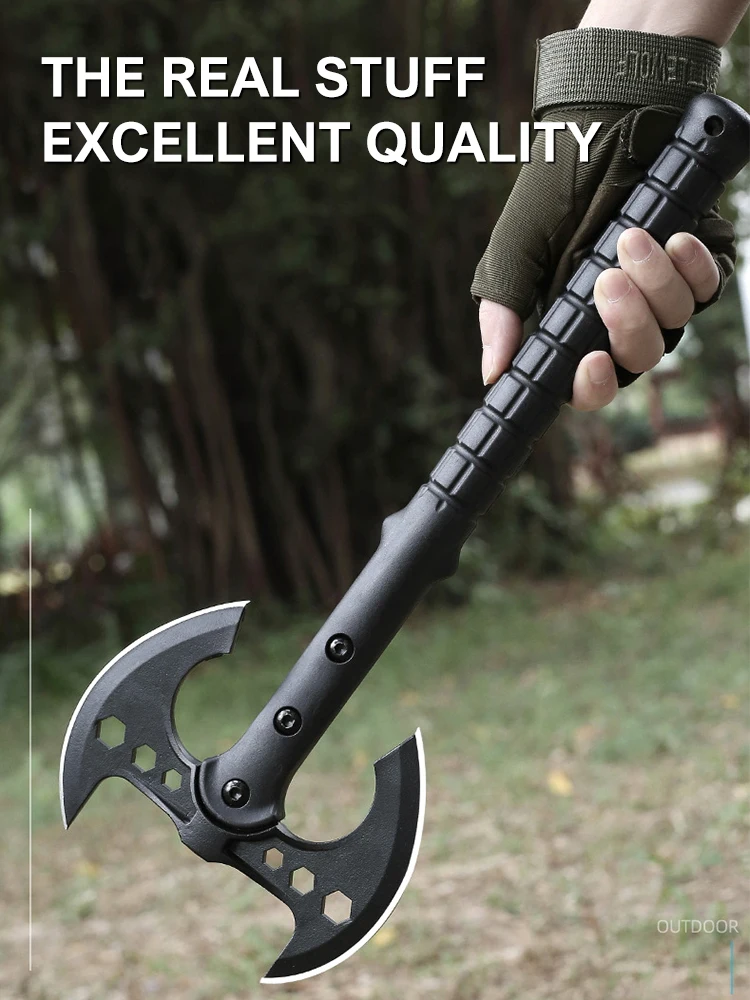 Outdoor EDC Portable Multifunctional Engineer Axe Camping Survival Tactical Axe Mountaineering Firefighting Hammer Car Tools 5