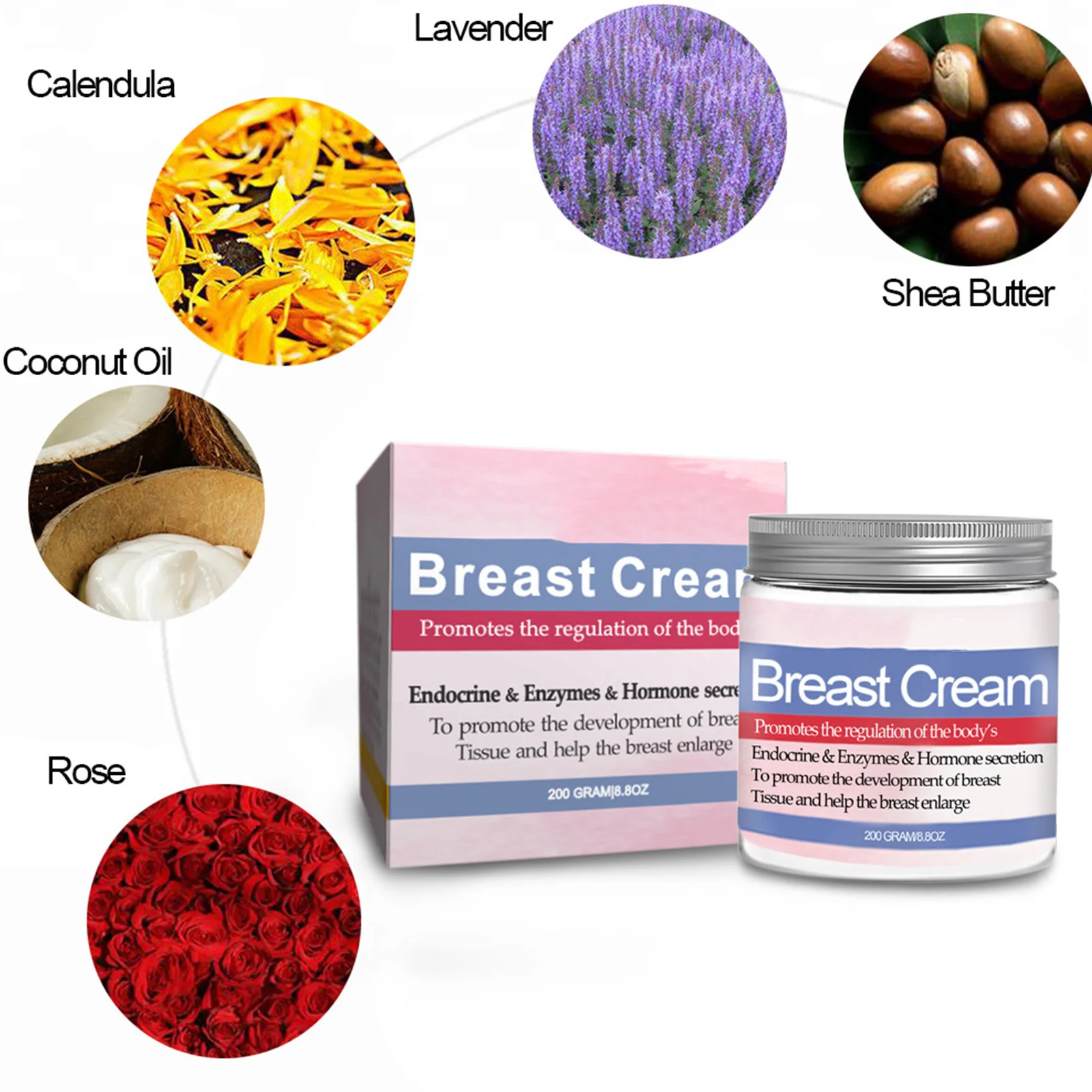 Breast Beauty Cream Breast Plumps Natural Firming Lifting Boobs Fuller Push Up Bust Cream 200g