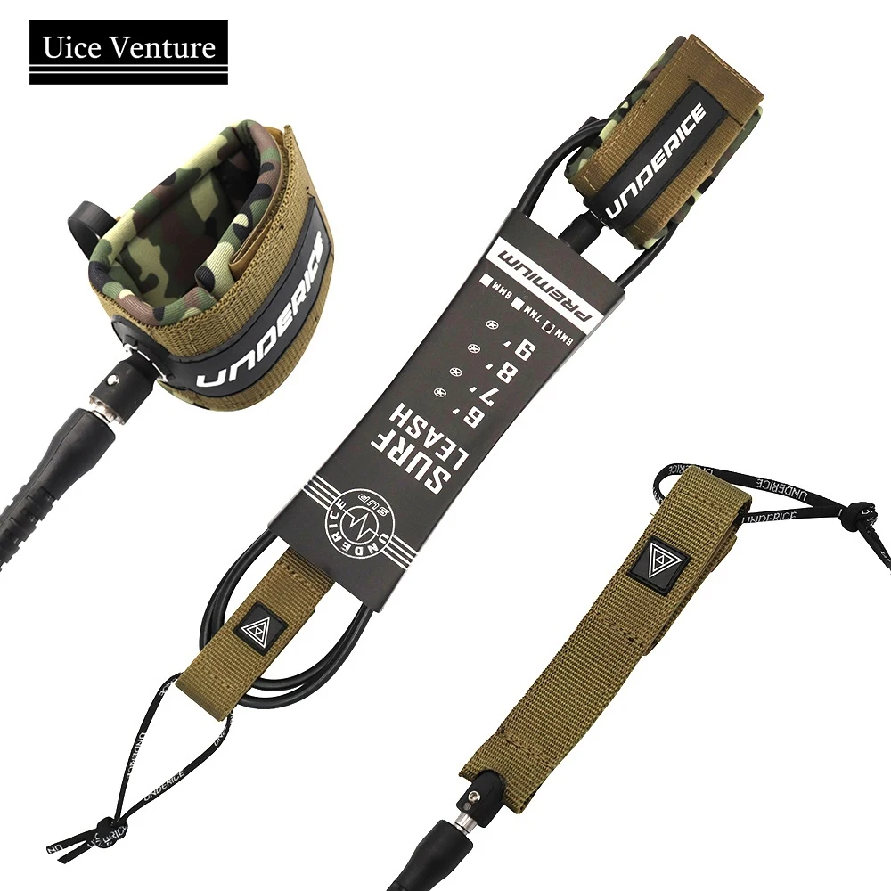 610ft Surfboard Leash Surf Leg Rope 6/7mm Tpu Stainless Swivels