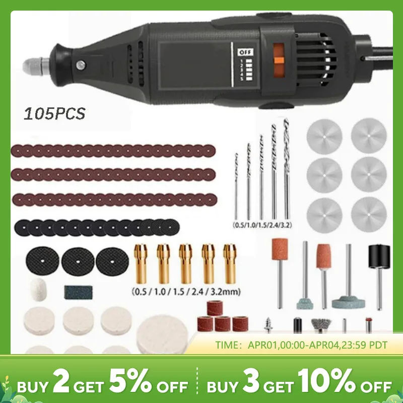 Set 10 Frese Rotanti In Carburo Di Tungsteno - Gambo 1/8" (3mm) Per Dremel, Intaglio Legno, Metallo E Lucidatura