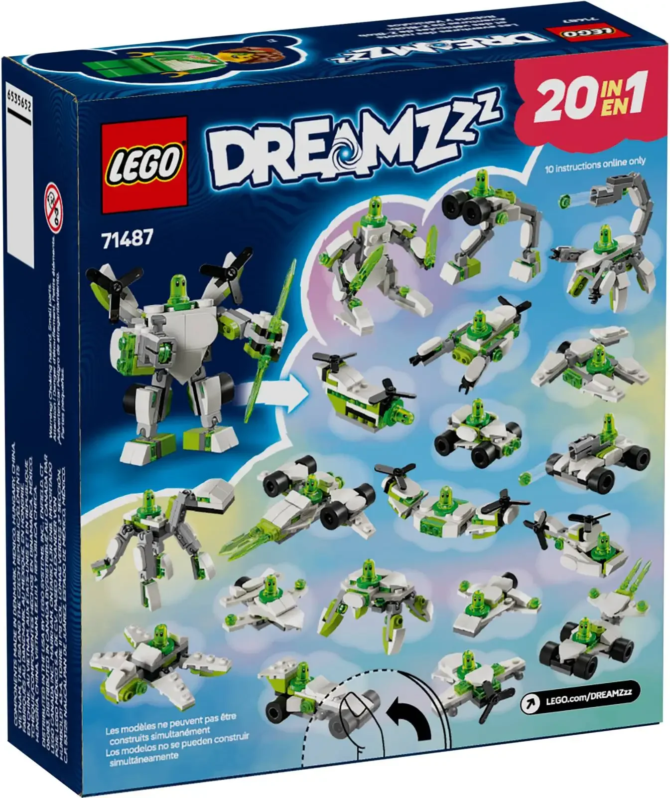 LEGO ® DREAMZzz ™ Aventuras de robô e veículos de Z-Blob (71487