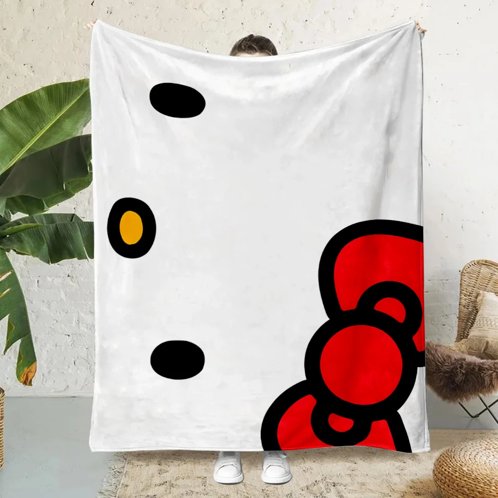 Cute Cartoon S-Sanrio Hello Kittys Printed Blanket Picnic Blankets Warm Blanket Soft and Comfortable Home Travel Birthday Gift 3