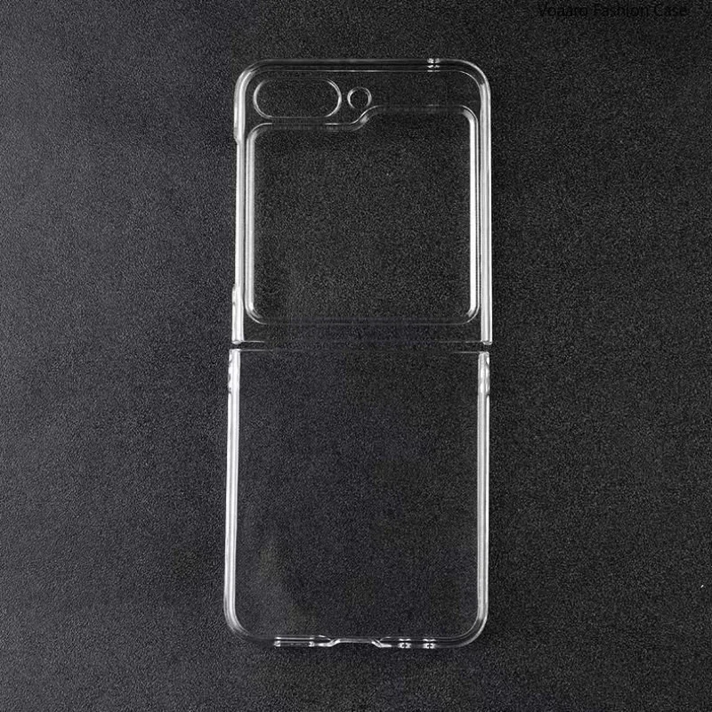 Transparent Hard PC Bumper Back Case Cover - Protective Accessory for Samsung Galaxy Z Flip Series