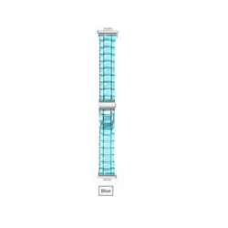 Elegant Transparent Resin Watch Band Strap with Connector for Huawei Watch Fit (Blue)