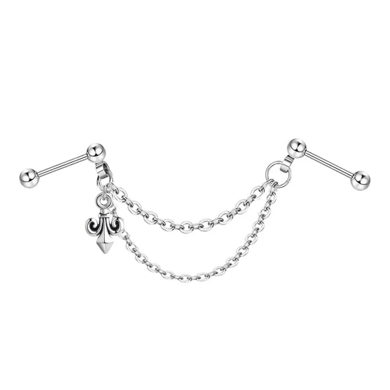 AROWRO 14G Industrail Piercing Sieraden 316L Chirurgisch Staal