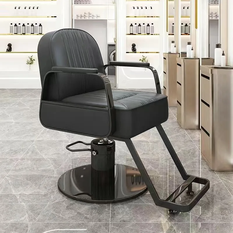 Beauty Swivel Barber Chairs Cosmetic Modern Luxury Salon Barber Chairs Hairdresser Ergonomic Barbearia Salon Furniture SR50SF