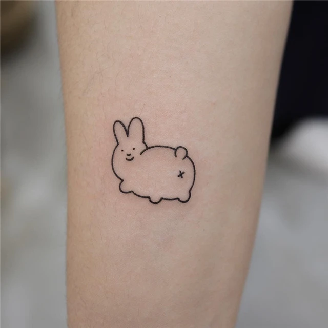 Amazon.com : Large 'Chubby Bunny' Temporary Tattoo (TO00045356) : Beauty &  Personal Care