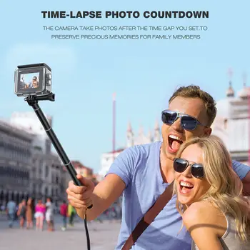 4K Sports Action Camera Dual Screen 24MP 30FPS WiFi 40M Waterproof Underwater Remote Control EIS Anti-shake 170° As Go Pro 4