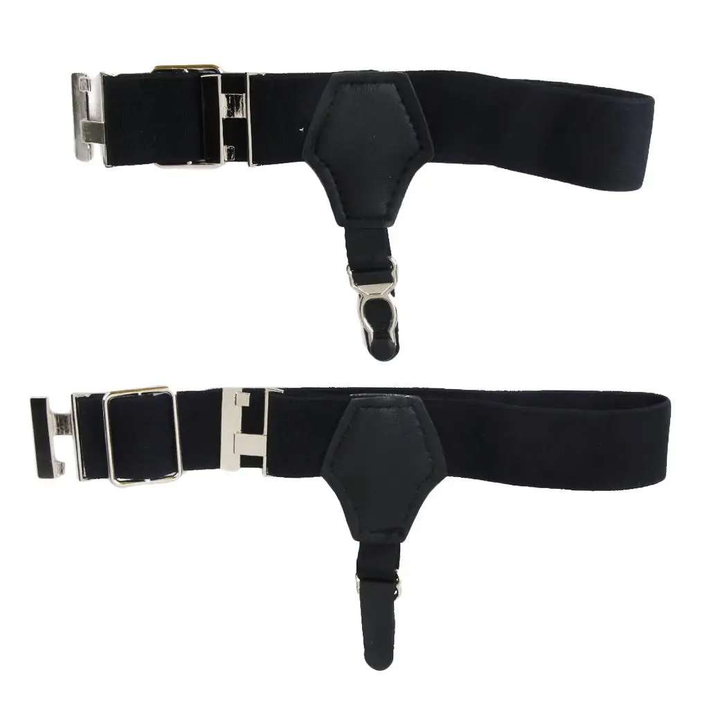 1 Pair Black Men Women Sock Garters Sock Suspender Accessories Adjustable
