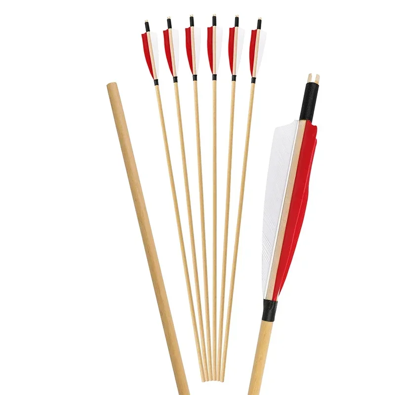 Flèches Traditionnelles En Bois Surwolf - 31.5" - 65/100 Grains - Pour Arc Long