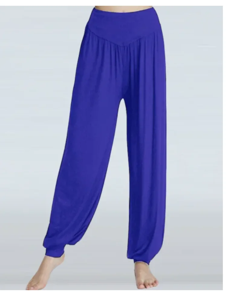 1pcs/lot Women Lady Harem pants modal solid Long Pants Belly Dance pants Boho Wide Trousers 3