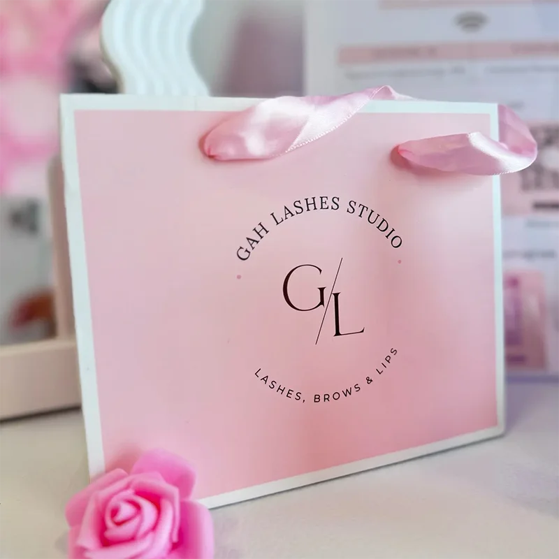 Valentine day gifts pacakge white bag wedding bow tie luxury bag for small business personization 5/10Pcs gift bags,paper packaging bag