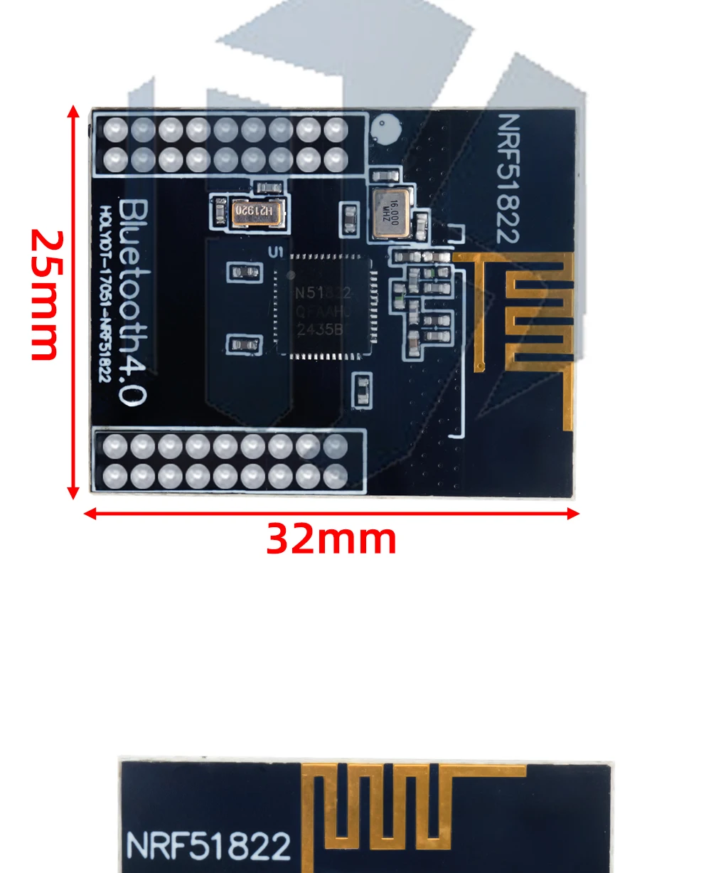 EGBO NRF51822 2,4G Drahtloses Modul Drahtloses Kommunikationsmodul Bluetooth-Modul / Zigbee-Modul / DMX512 – Detail 7