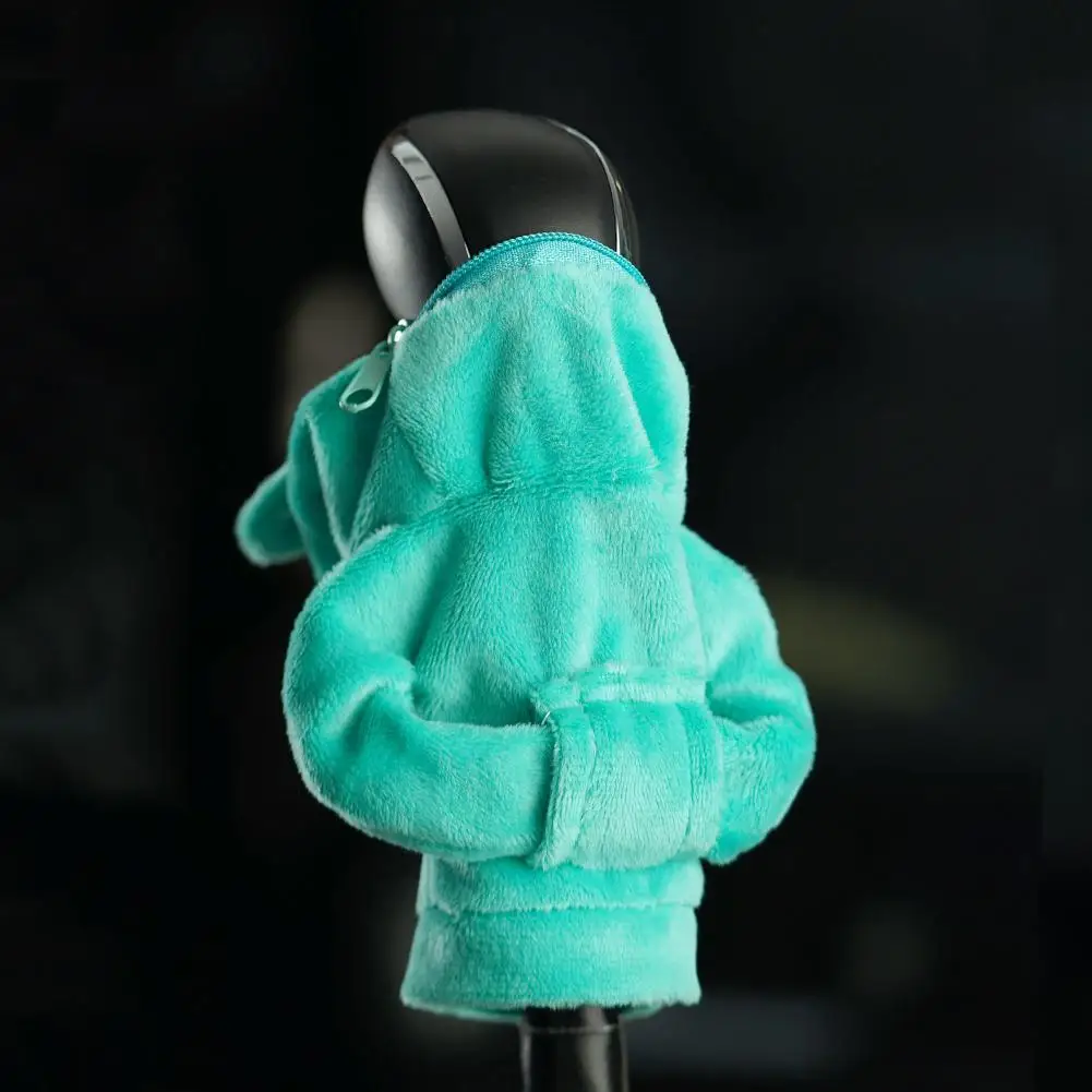 Shark Car Shifter Hoodie Mini Plush Car Gear Shift Knob Cover Gear