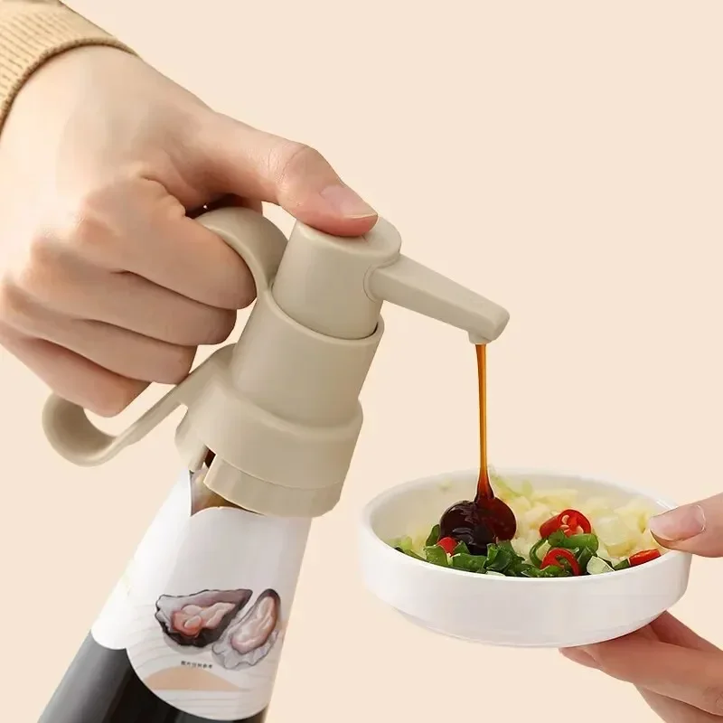 Oyster Sauce Dispenser Jam Bottle Pump Tomato Ketchup Paste Nozzle Cooking Seasoning Oil Bottle Home Kitchen Tools