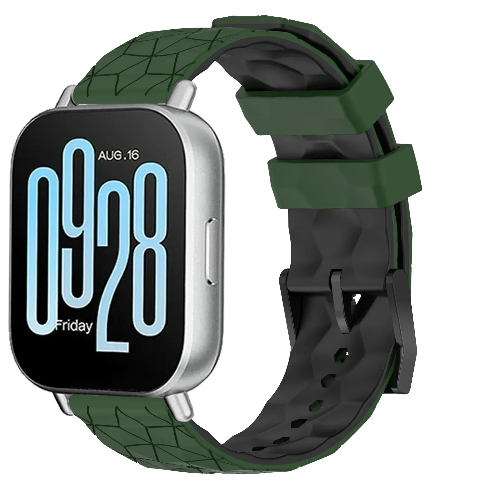 Versatile Silicone Smartwatch Strap - 22mm, Multiple Color Options