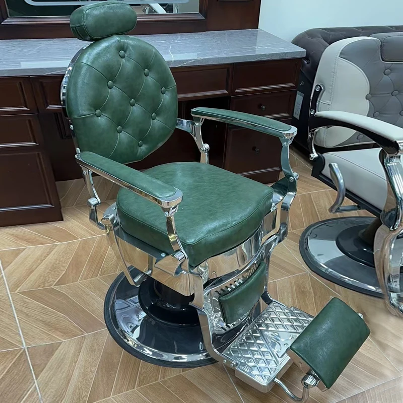 Comfortable Barber Chairs Hairdressing Beauty Ergonomic Stylist Aesthetic Metal Chair Barbershop Silla Giratoria Salon Equipment manicure metal barber chairs stylist aesthetic luxury beauty barber chairs stool barbershop silla de barberia barber furniture