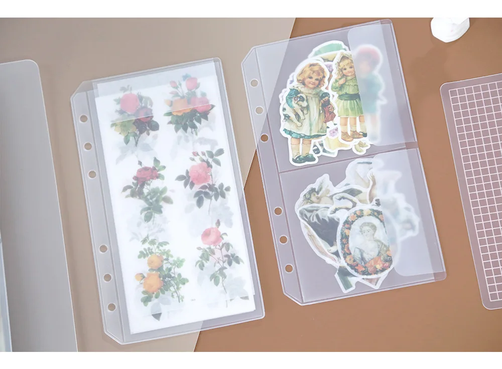 Organized documents in binder folders