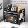 1pc Expandable 42-64cm Microwave Shelf Organizer, Moisture And Rust Proof Microwave Countertop Organizer,Tableware Storage 4
