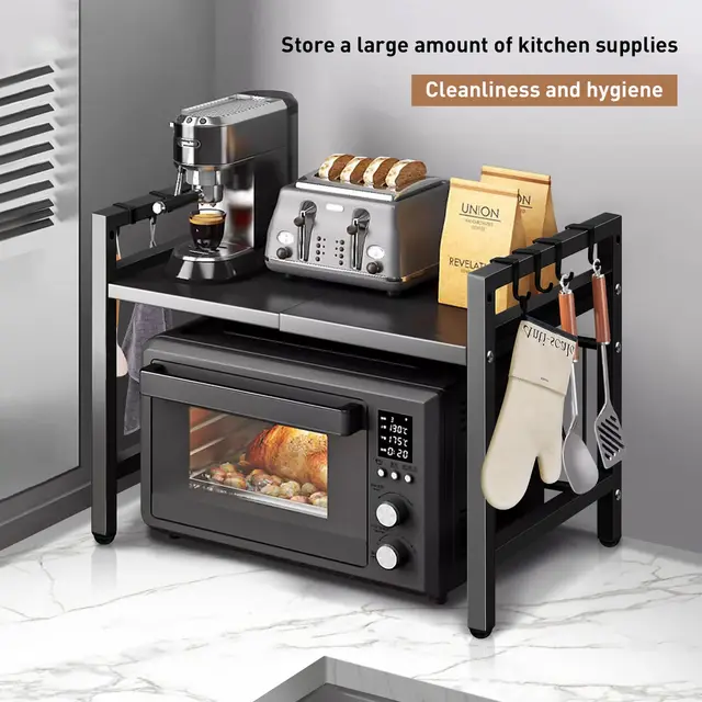 Expandable Microwave Shelf Organizer 4