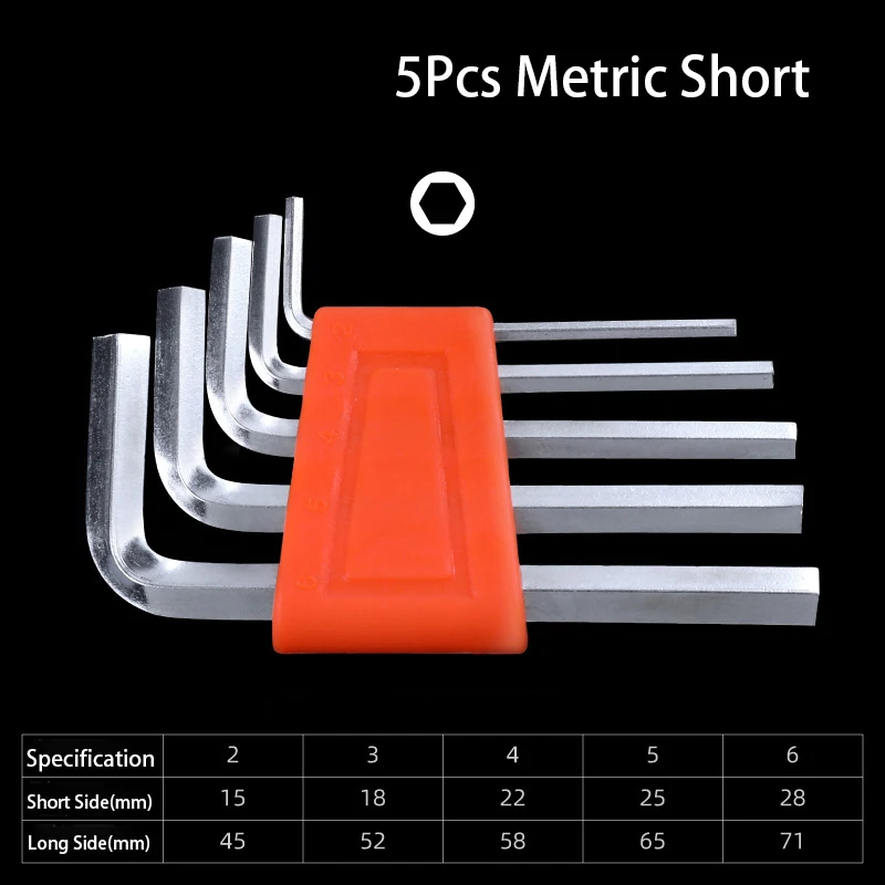 5Pcs Metric Short