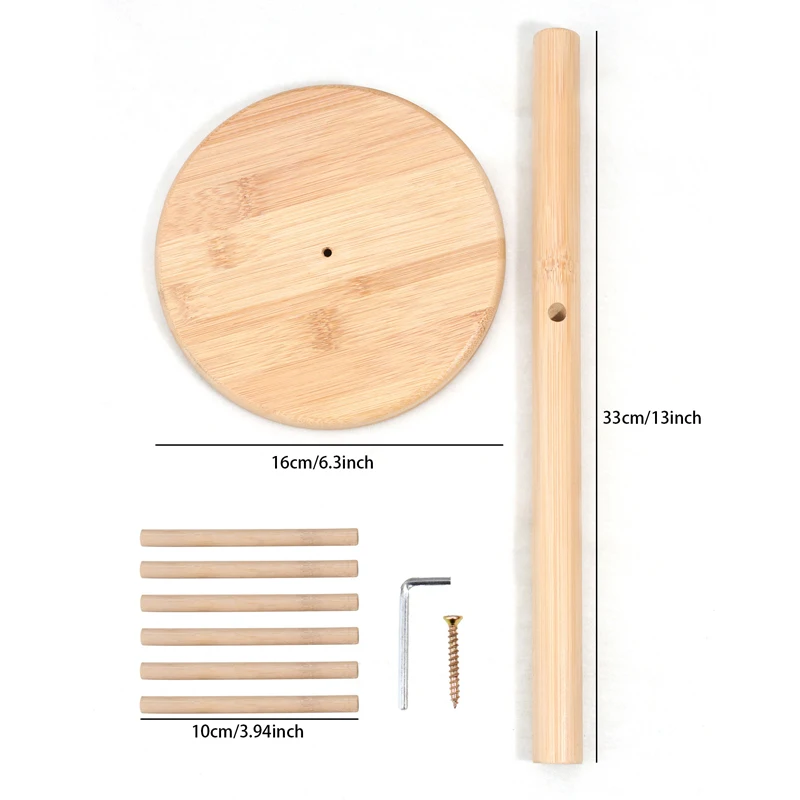 Wooden Mug Hanging Display Rack Drinkware Shelf 6 Hooks Tree Shape Wood Coffee Tea Cup Storage Holder Stand Tumbler Holders cup storage holder