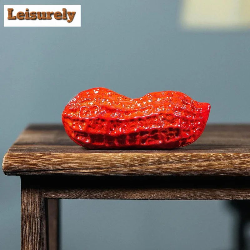 Yixing Purple Clay Peanut Color-changing Tea Pet Antique Tea Games Tea Figurine Play Toys Tea Statue Ornaments Craftsmanship