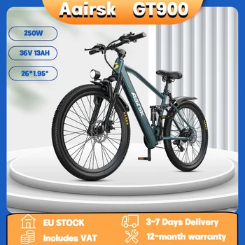 Aairsk GT900 Bici Elettrica da Montagna per Adulti 250W 36V 13Ah, Bicicletta Elettrica Fuoristrada con Pneumatici 26*1.95", Bici Elettrica per Pendolarismo Outdoor