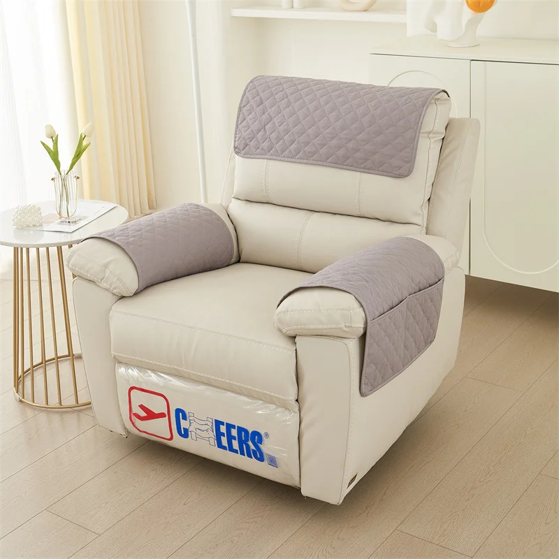 Quilted Recliner Sofa Slipcover Anti Slip Dogs Pet Kids Sofa Mat Armchair Armrest Towel Lazy Boy Chair Cover Furniture Protector 3