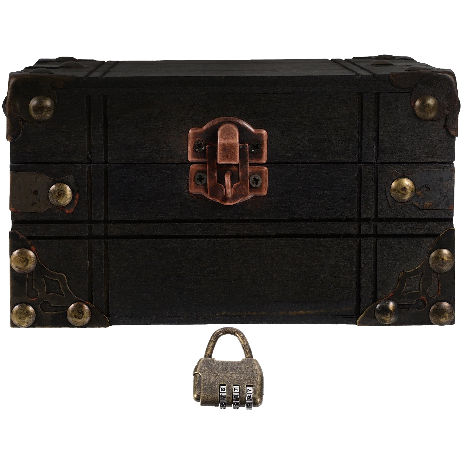 

Vintage Treasure Box Wooden Treasure Vintage Wooden Decorative Box Keepsake Box Case