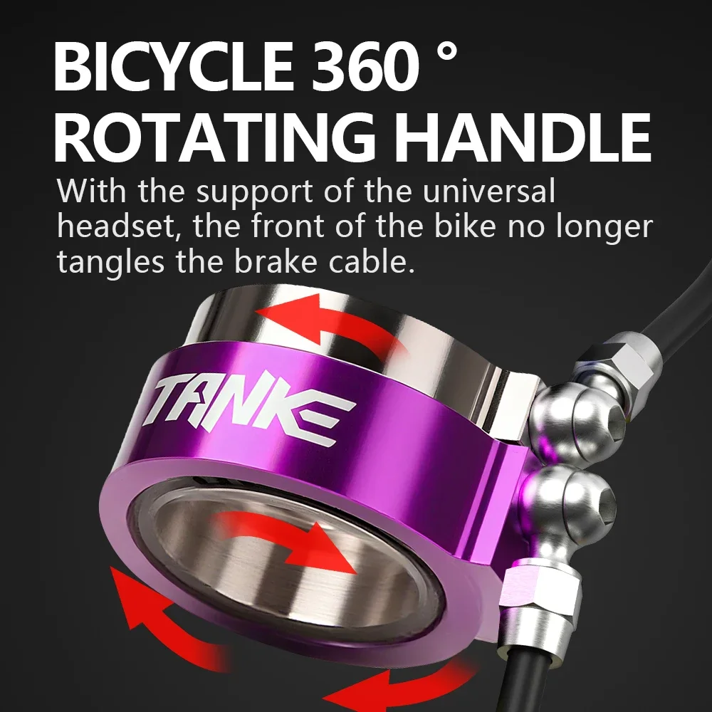 TANKE MTB Headset Infinite Rotation,Bicycle 360° Rotating Handle