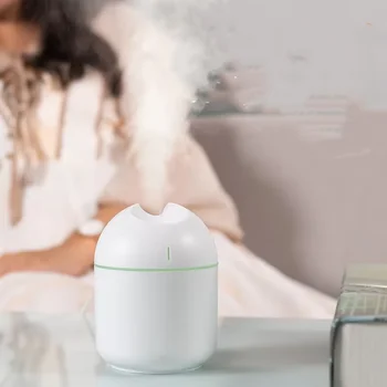 250ml Mini Air Humidifier Essential Oil Diffuser USB LED Light for Home Office Anionic Misty Automotive Humidifier 1