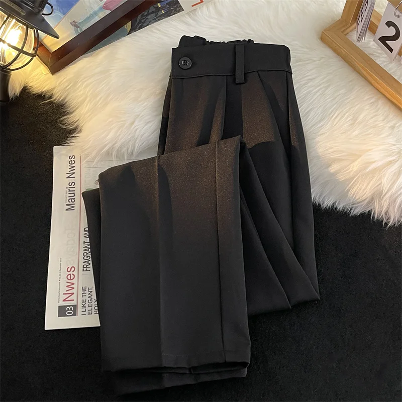 Korean Style Suit Pants Men Slim Fashion Solid Color Business Society Dress Pants Men Straight Pants Men Formal Trousers M29 3