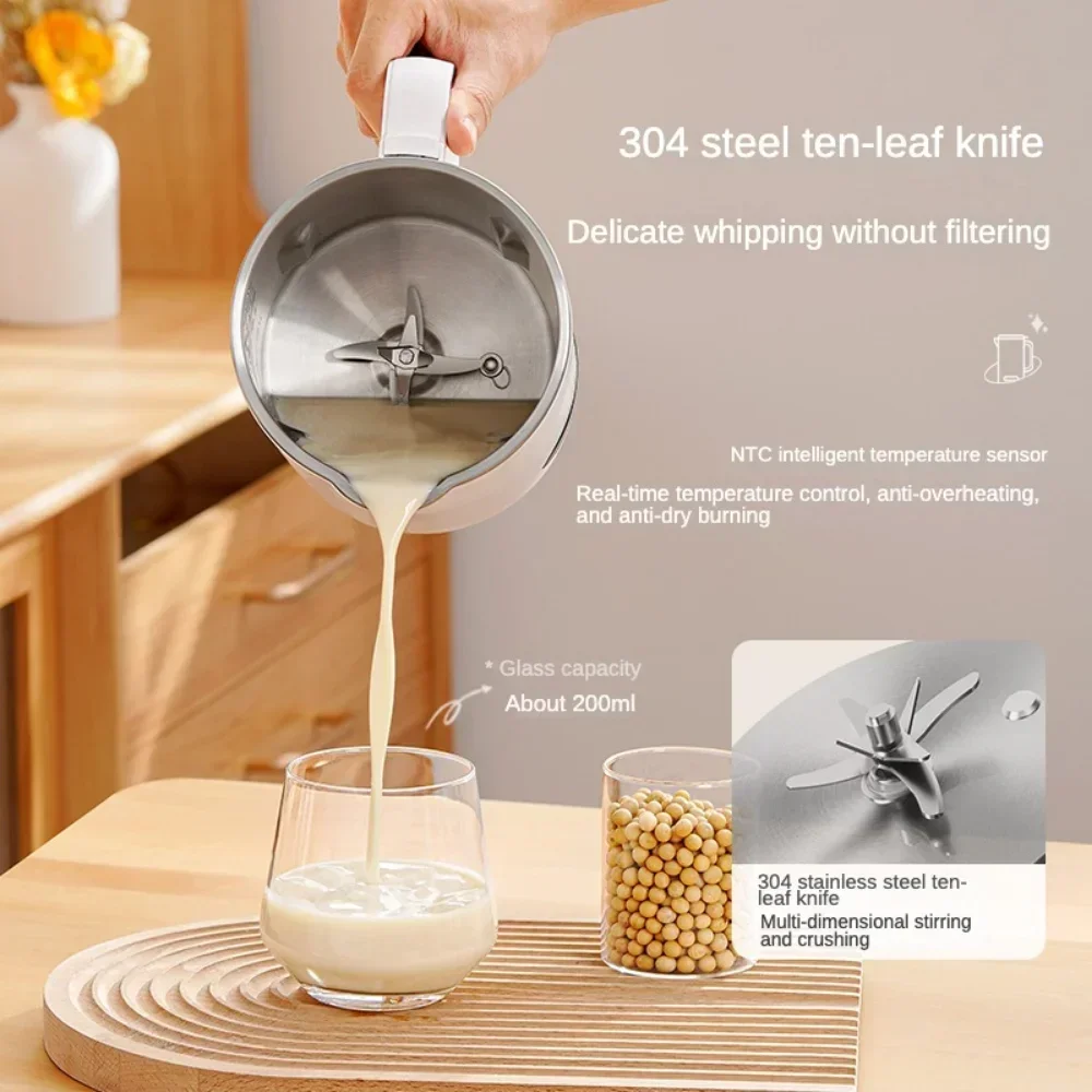 1000ml Soybean Milk Machine Electric Juicer Soy Milk Maker Portable Blender Mixer Rice Paste Maker Wall Breaking Machine 220V soy milk machine