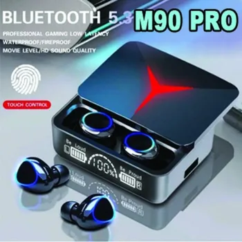 Cuffie wireless M90 TWS Auricolari Bluetooth Touch Control Auricolari sportivi Cuffie da gioco stereo Hi-Fi con microfono per smartphone 1