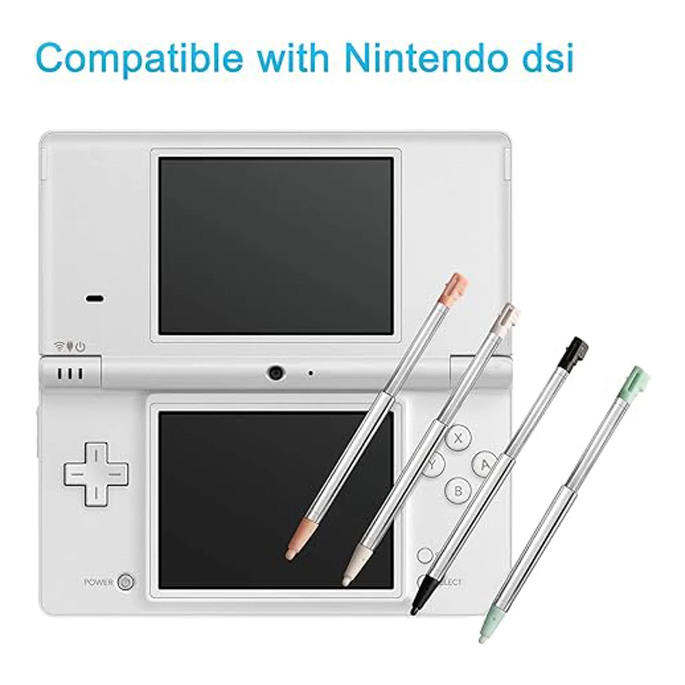 DSi Metal Stylus 1 Pc Retractable Replacement Pen Compatible with Nintendo DSi 4in1 Combo touch pen stylus pen Multi Color for NDSi