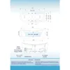 72" Freestanding Bathtub with Whirlpool Water Jetted and Air Bubble，Heated Soaking Combination Bathtub with LED Control Panel 5