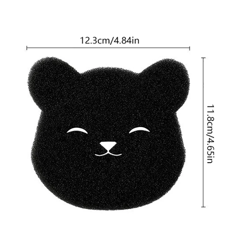 2pcs Pet Hair Remover Bear Shape Laundry Ball Washing Machine Lint Catcher Reusable Clothes Sofa Cat Dog Hair Cleaning Sponge 6