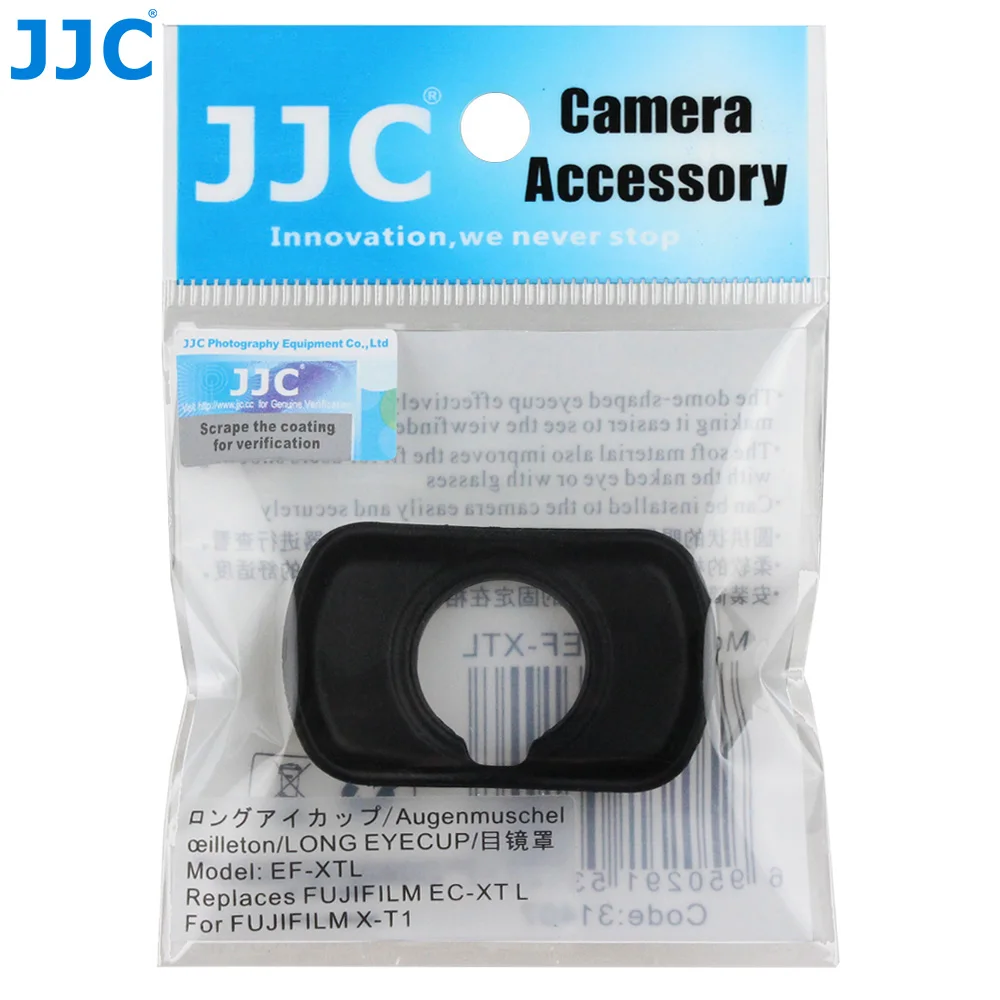 JJC EC-XT Soft Silicone Eyepiece Eyecup Viewfinder Eye Cup for Fujifilm X-T5 X-H2 X-T4 X-T3 X-T2 X-T1 XT4 XT3 XT2 XT1 GFX100 camera accessories