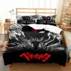 3D Print Berserk Anime Duvet Cover Set without sheet King Queen Double Full Twin Single Size Bed Linen Bedding Set 1