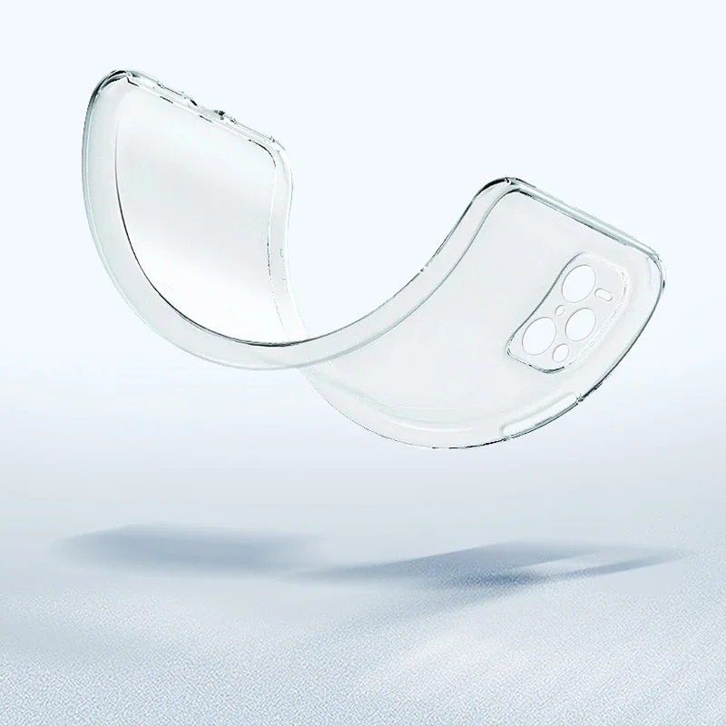 Crystal Clear Silicone Phone Case with Camera Protection