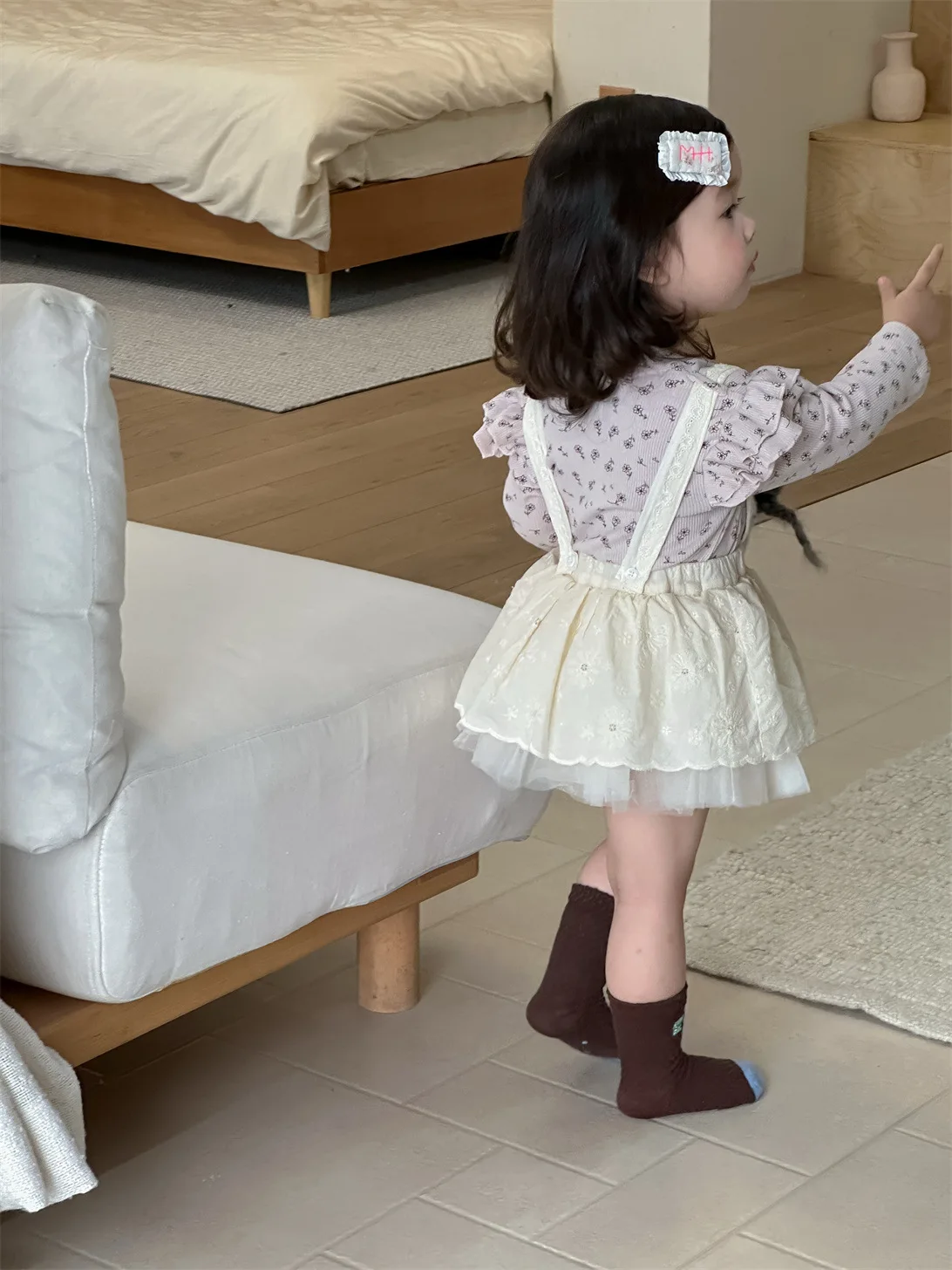 2025 Autumn New Baby Girl Long Sleeve Floral Bottoming Shirts Infant Toddler Cotton T Shirts Cute Girls Sweet Princess Tops 2 2025 Autumn New Baby Girl Long Sleeve Floral Bottoming Shirts Infant Toddler Cotton T Shirts Cute Girls Sweet Princess Tops - Image 2