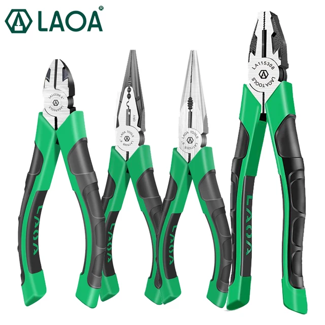 LAOA Wire Cutter Pliers CR-V Pliers Kits Long Nose Nippers Diagonal Pliers  with Spring Cable Wire Side Cutting Pliers Tools - AliExpress